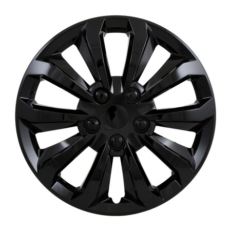Coast2Coast WHEEL COVER, WC 10  SPOKE, GL BLK 16, SET 4 106116BLK